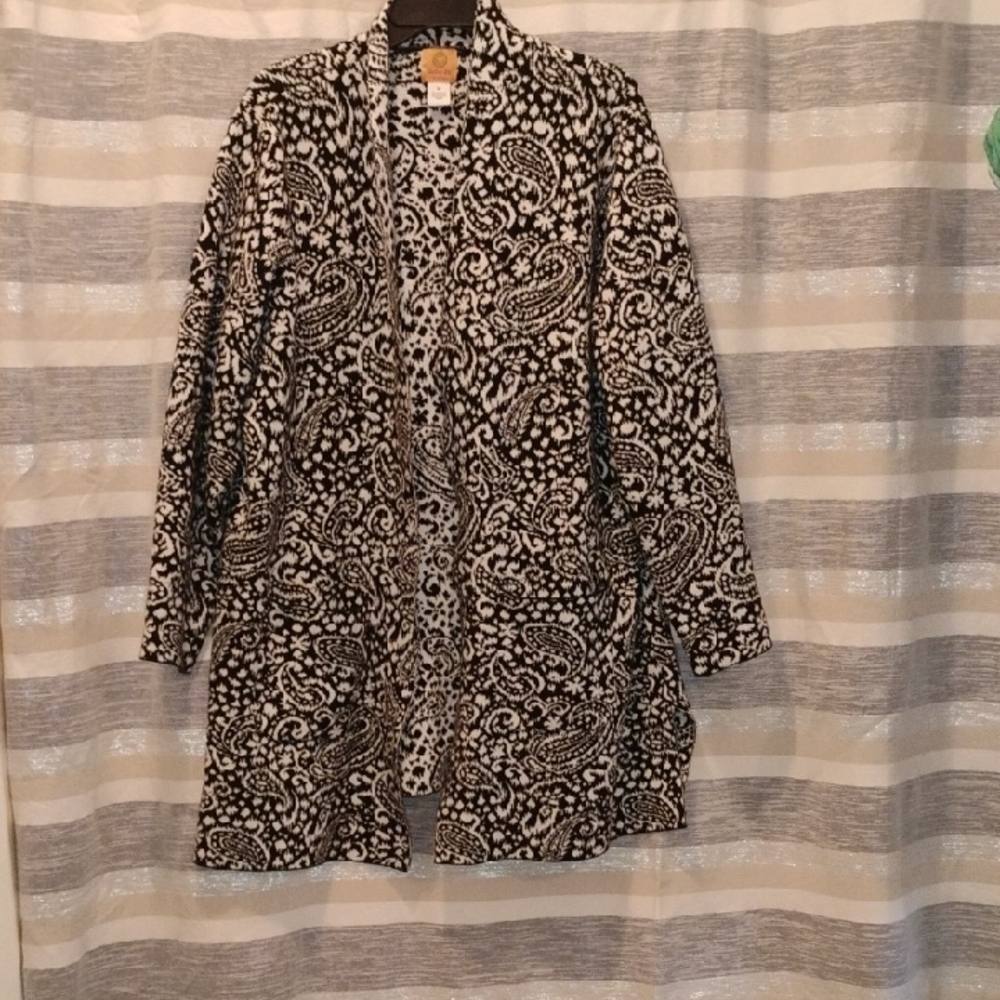 Ruby Rd. Monochrome Paisley Knit